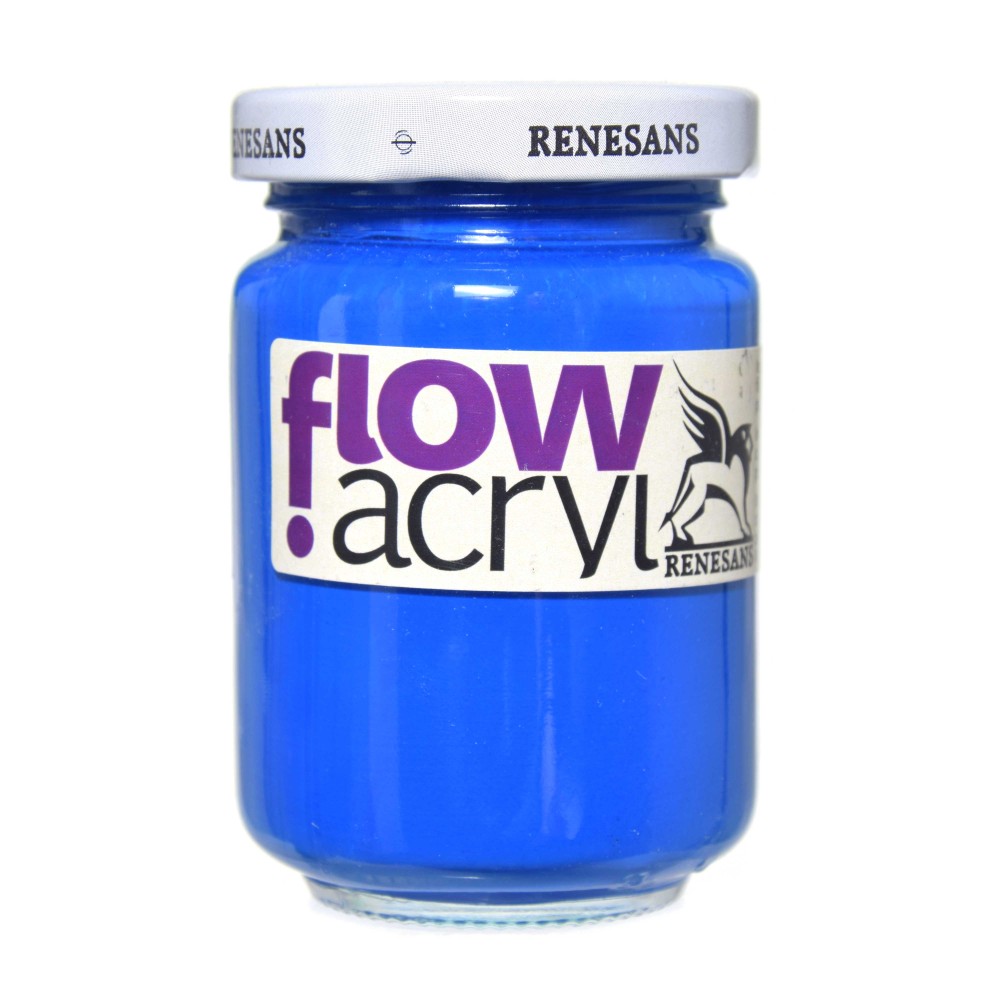 Acrylic paint Flow - Renesans - 24, phtalo blue, 125 ml
