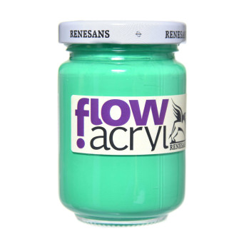 Farba akrylowa Flow Acryl - Renesans - 19, brilliant green, 125 ml