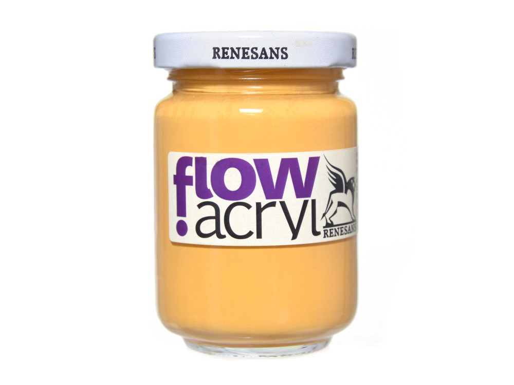 Acrylic paint Flow - Renesans - 09, yellow ochre, 125 ml