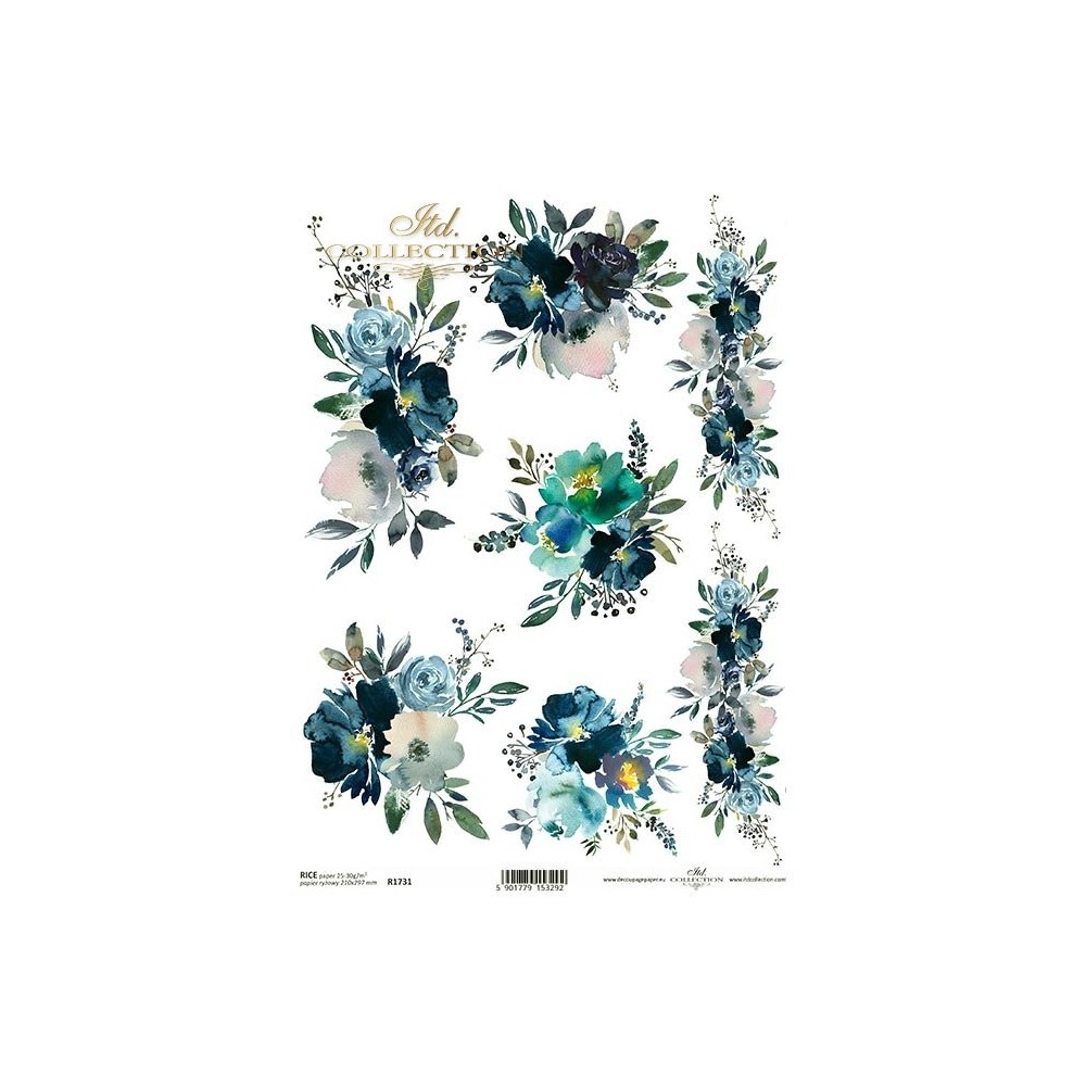 Decoupage paper A4 - ITD Collection - rice, R1731