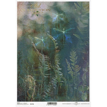 Decoupage paper A4 - ITD Collection - rice, R1736