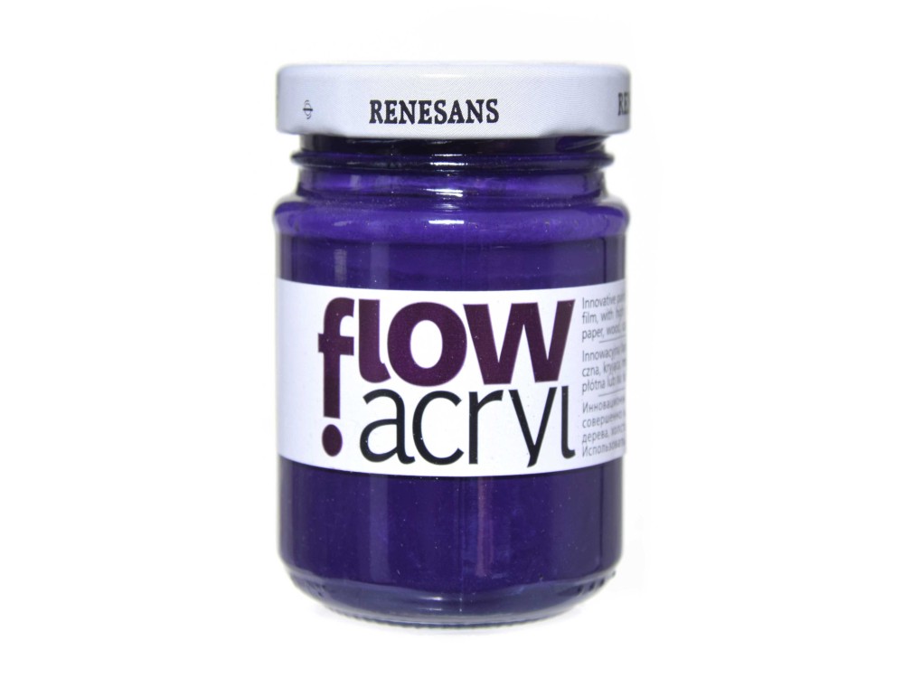 Acrylic paint Flow - Renesans - 30, violet, 125 ml