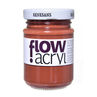 Acrylic paint Flow - Renesans - 12, burnt sienna, 125 ml
