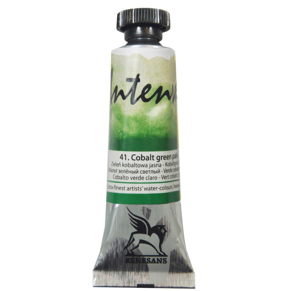 Watercolor paint Intense - Renesans - 41, cobalt green pale, 15 ml