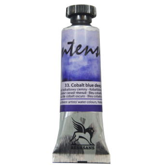 Farba akwarelowa Intense Water - Renesans - 33, cobalt deep blue, 15 ml