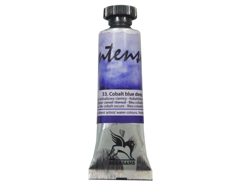 Watercolor paint Intense - Renesans - 33, cobalt deep blue, 15 ml
