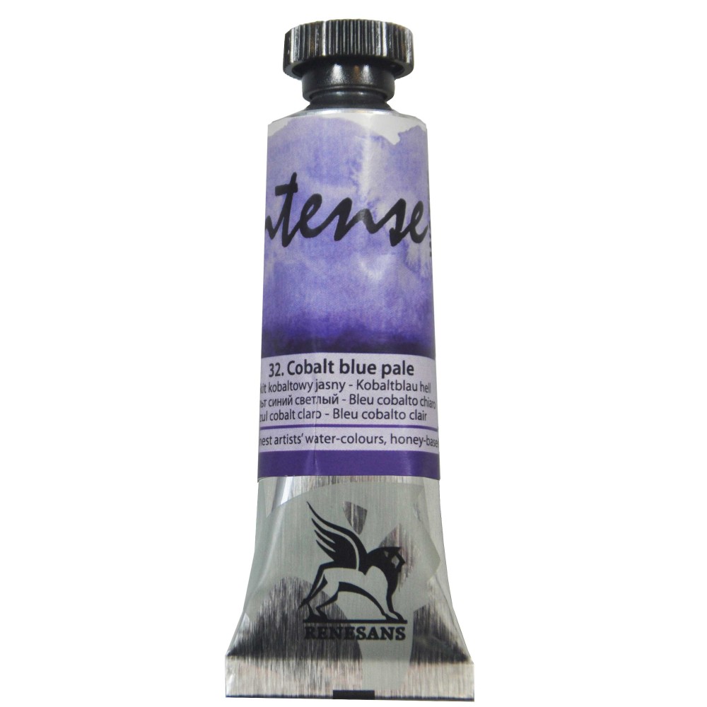 Watercolor paint Intense - Renesans - 32, cobalt pale blue, 15 ml