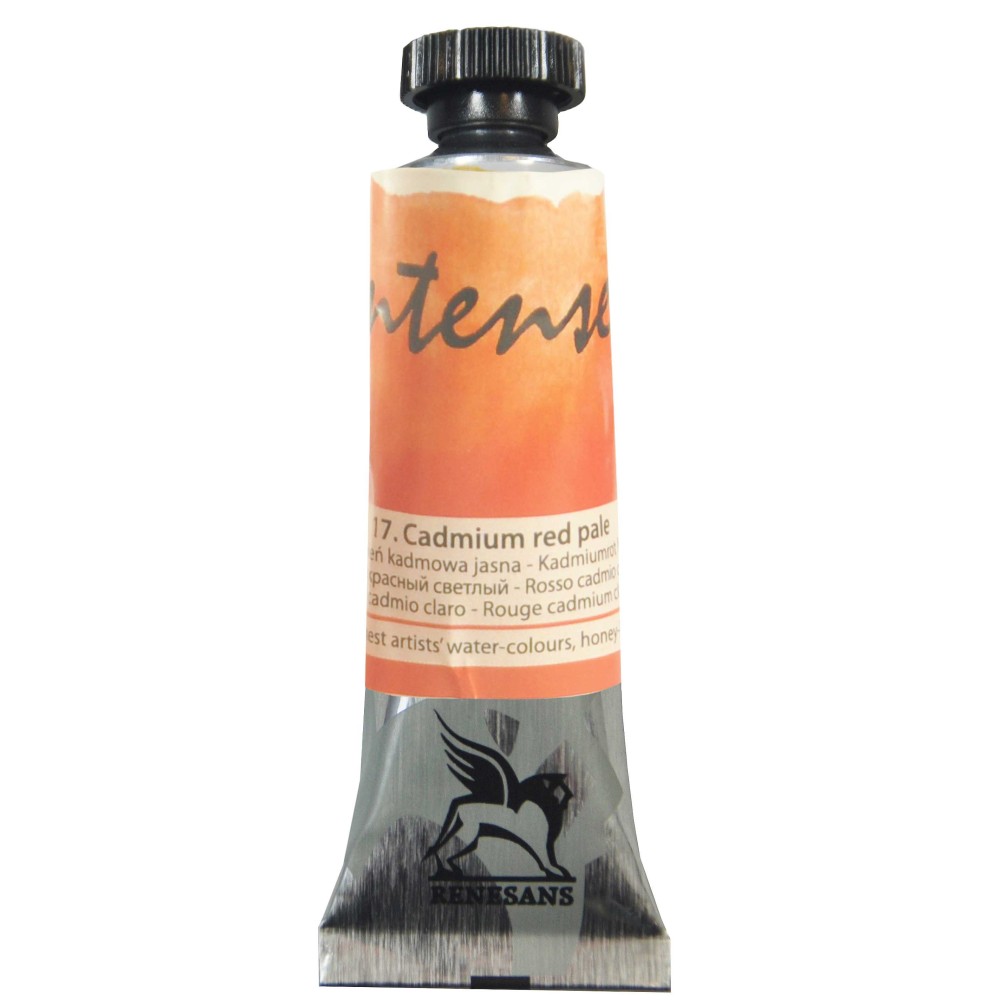 Watercolor paint Intense - Renesans - 17, cadmium pale red, 15 ml