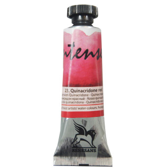 Watercolor paint Intense - Renesans - 23, quinacridone red, 15 ml