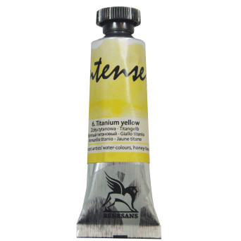 Watercolor paint Intense - Renesans - 6, titanium yellow, 15 ml