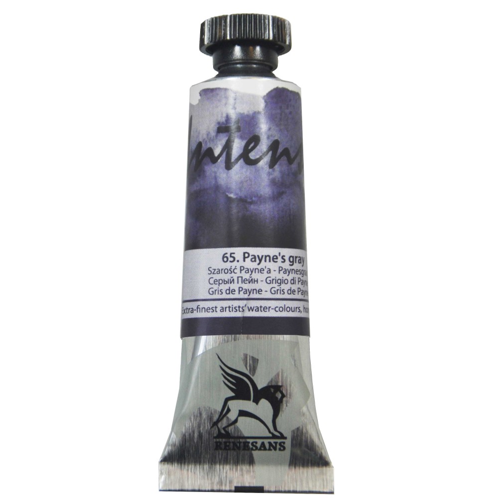 Watercolor paint Intense - Renesans - 65, Payne's grey, 15 ml