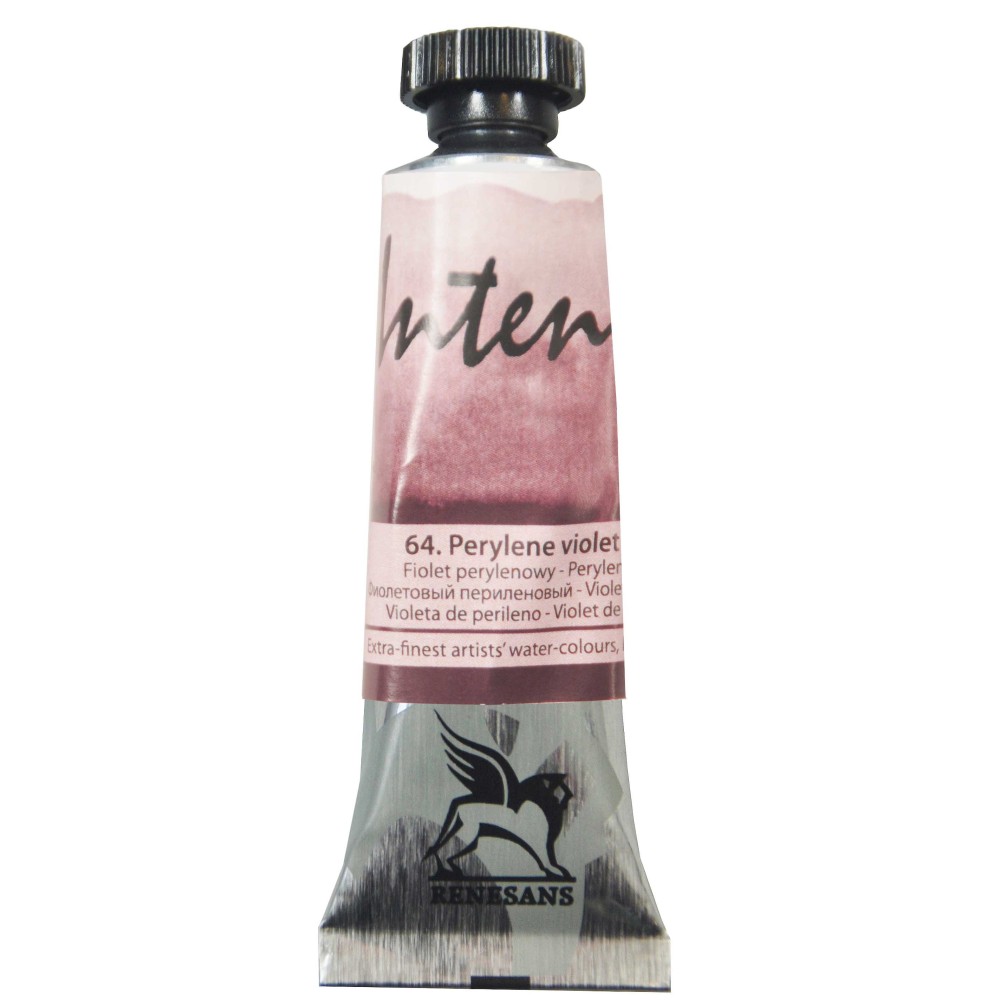 Watercolor paint Intense - Renesans - 64, perylene violet, 15 ml
