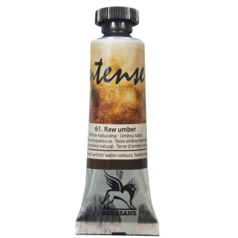 Watercolor paint Intense - Renesans - 61, raw umber, 15 ml