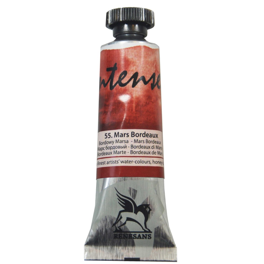 Farba akwarelowa Intense Water - Renesans - 55, Mars bordeaux, 15 ml