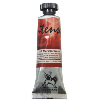 Farba akwarelowa Intense Water - Renesans - 55, Mars bordeaux, 15 ml