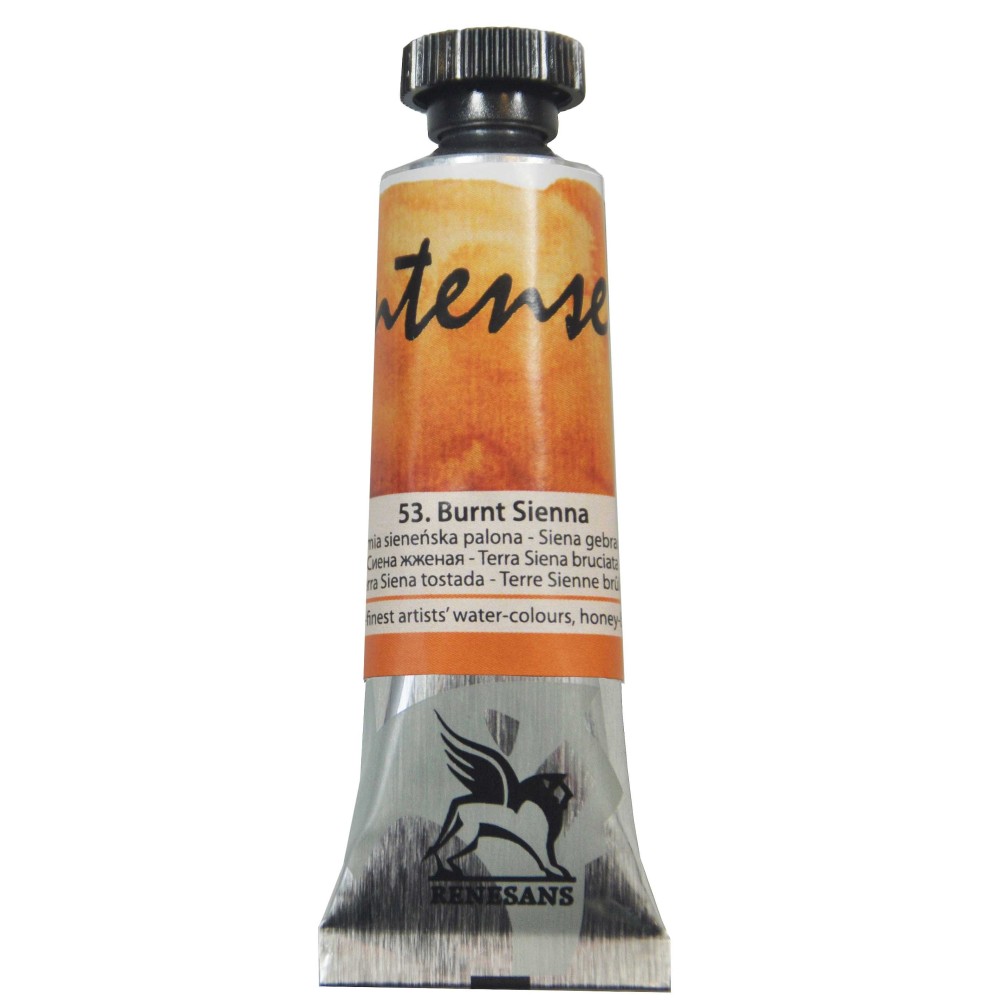 Watercolor paint Intense - Renesans - 53, burnt sienna, 15 ml