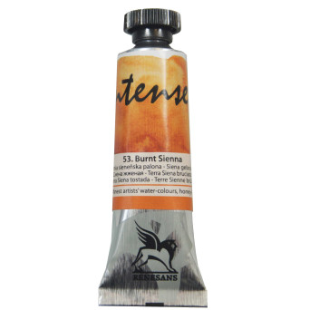 Watercolor paint Intense - Renesans - 53, burnt sienna, 15 ml