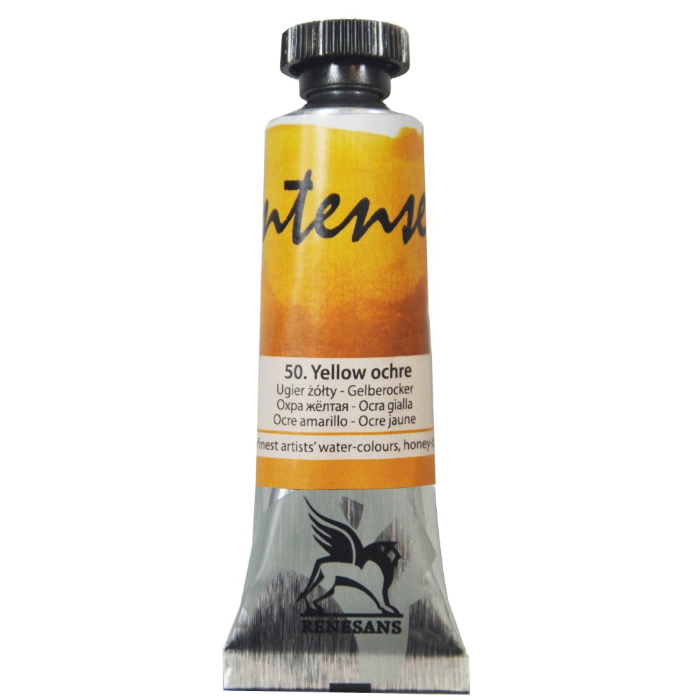 Watercolor paint Intense - Renesans - 50, yellow ochre, 15 ml