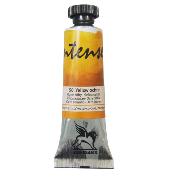 Watercolor paint Intense - Renesans - 50, yellow ochre, 15 ml