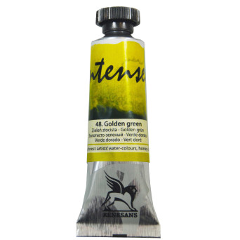 Watercolor paint Intense - Renesans - 48, golden green, 15 ml