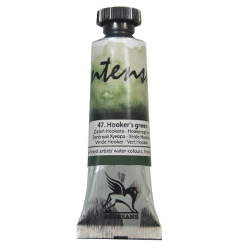 Watercolor paint Intense - Renesans - Hooker's green, 15 ml