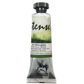 Farba akwarelowa Intense Water - Renesans - 45, olive green, 15 ml