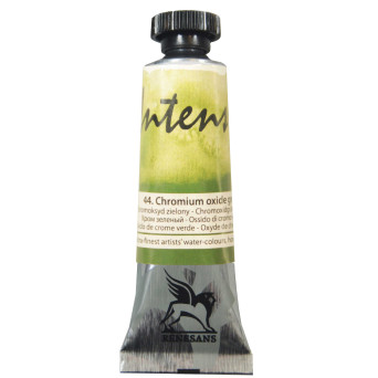 Watercolor paint Intense - Renesans - 44, chromium oxide green, 15 ml