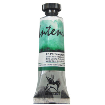 Farba akwarelowa Intense Water - Renesans - 42, phthalo green, 15 ml