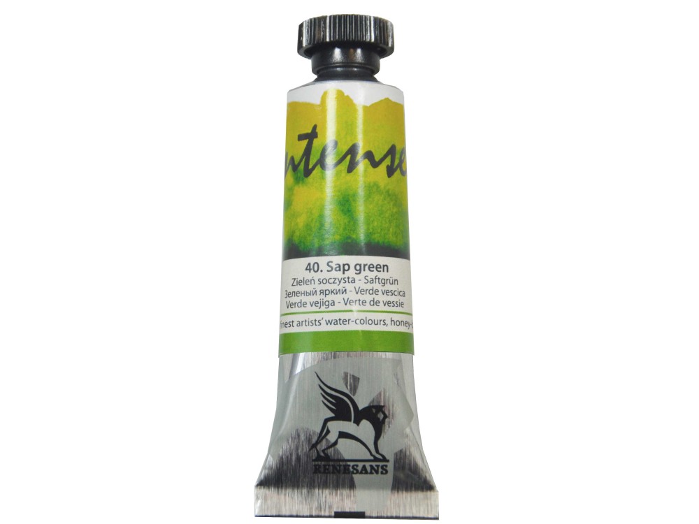 Watercolor paint Intense - Renesans - 40, sap green, 15 ml