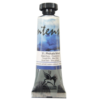 Watercolor paint Intense - Renesans - 31, phthalo blue, 15 ml