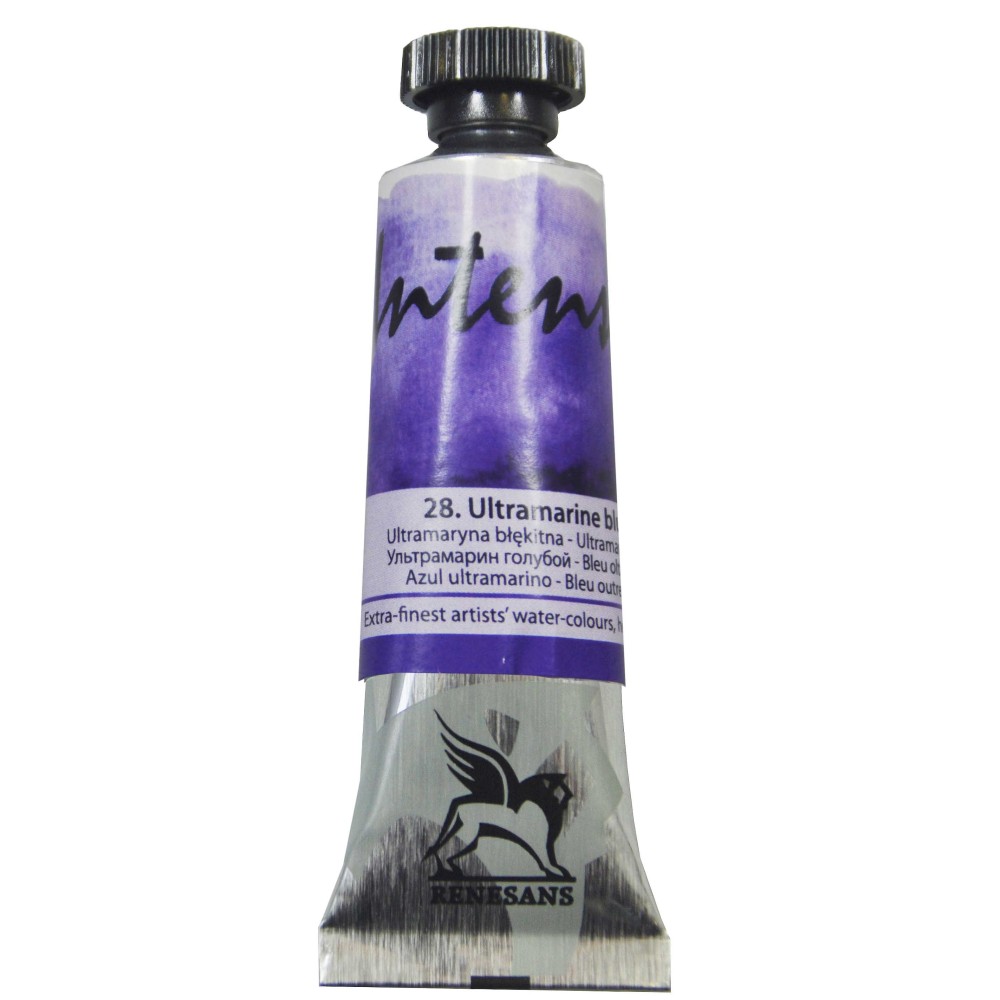 Watercolor paint Intense - Renesans - 28, ultramarine blue, 15 ml