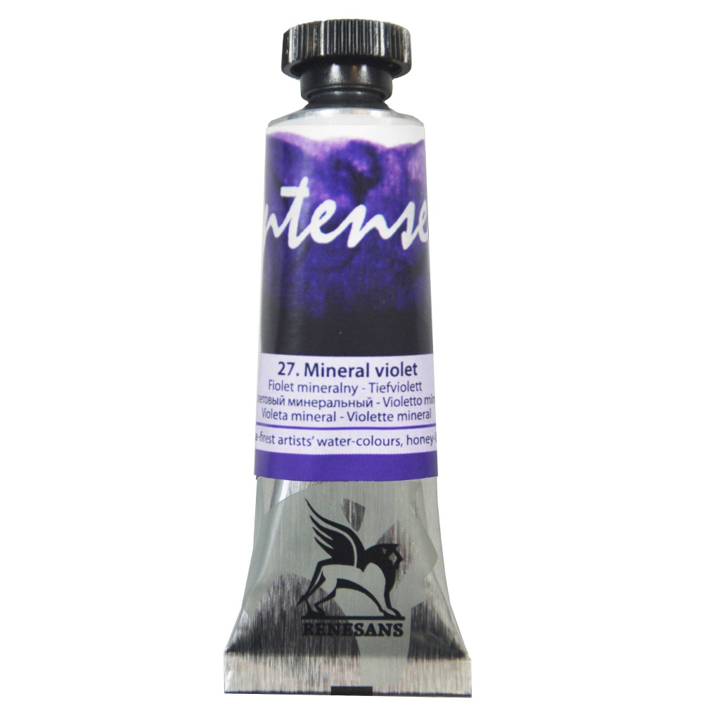 Watercolor paint Intense - Renesans - 27, mineral violet, 15 ml