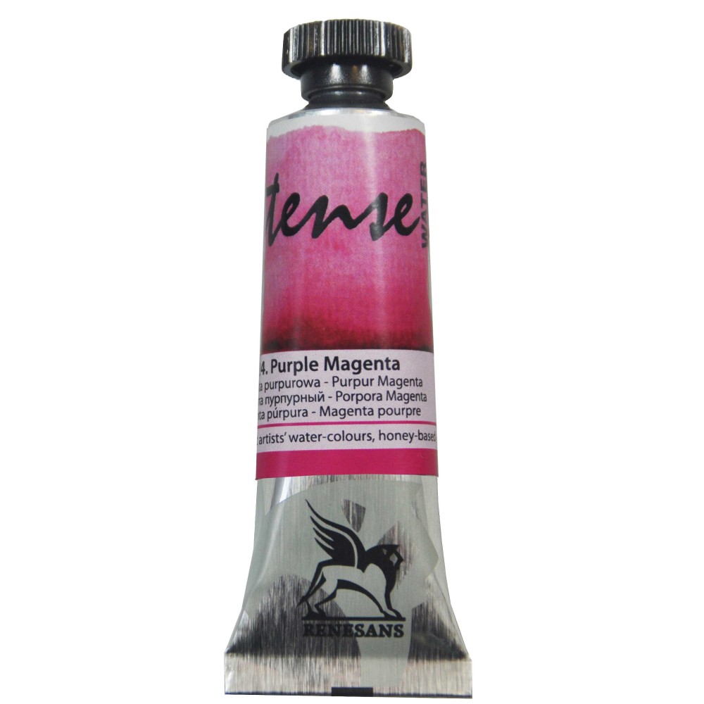 Watercolor paint Intense - Renesans - 24, purple magenta, 15 ml