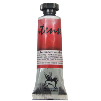 Watercolor paint Intense - Renesans - 21, permanent karmin, 15 ml