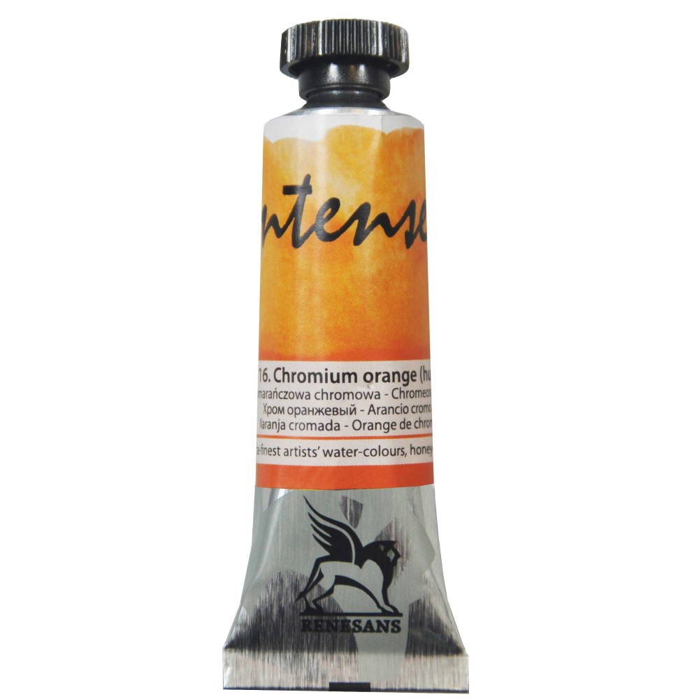 Watercolor paint Intense - Renesans - 16, chromium orange, 15 ml