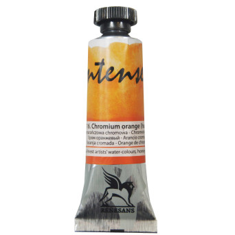 Watercolor paint Intense - Renesans - 16, chromium orange, 15 ml