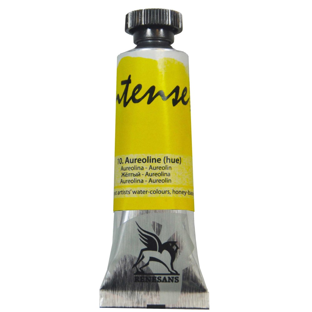 Watercolor paint Intense - Renesans - 10, aureoline hue, 15 ml