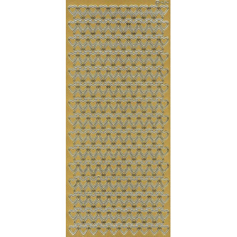 Stickers - Hearts 424 Gold