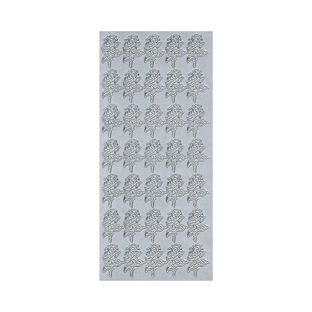 Stickers - Roses 200 Silver