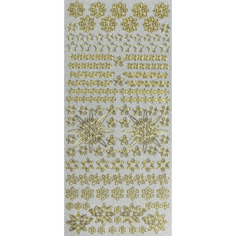 Pearl Sticker - Stars, Snowflakes 298