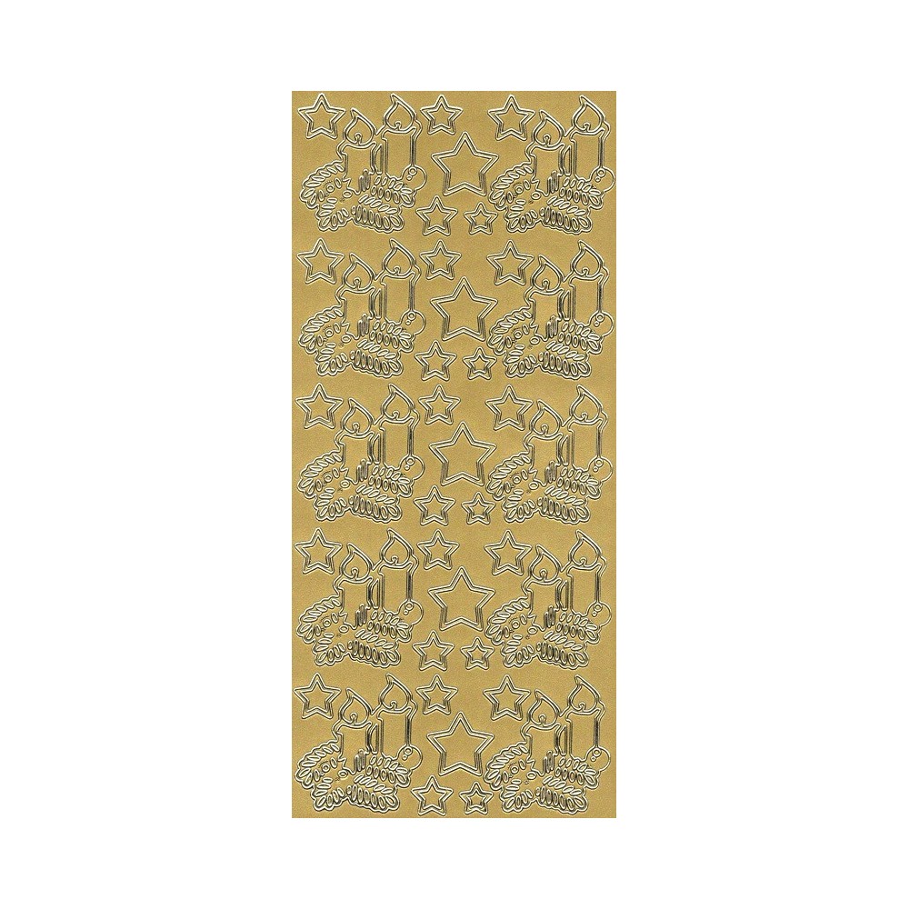 Stickers - Candles Strars 68 Gold