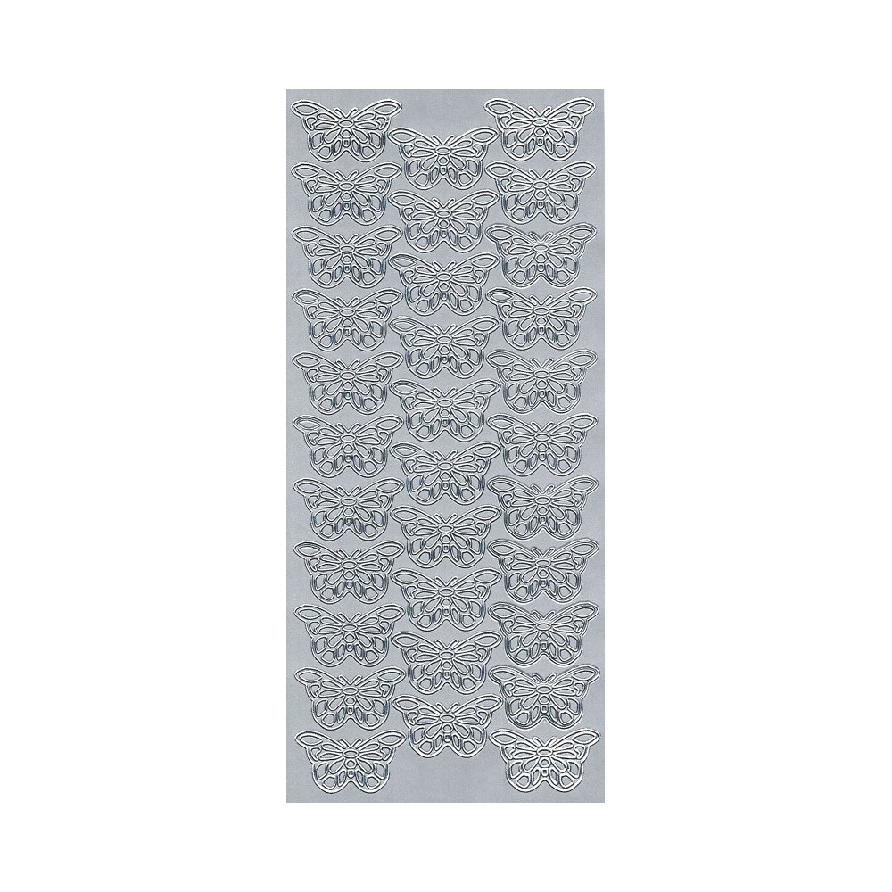 Stickers - Butterfly 28 Silver