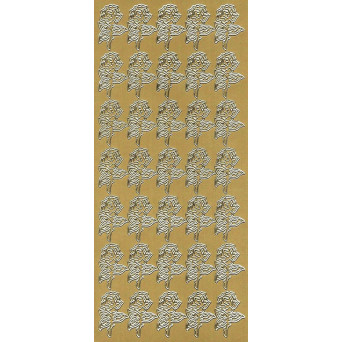 Stickers - Roses 200 Gold