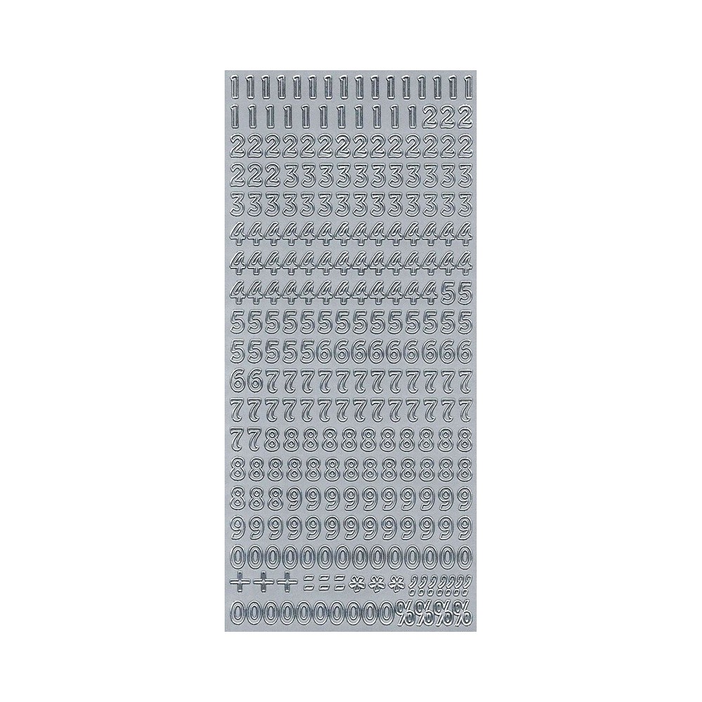 Stickers - Digits 269 Silver