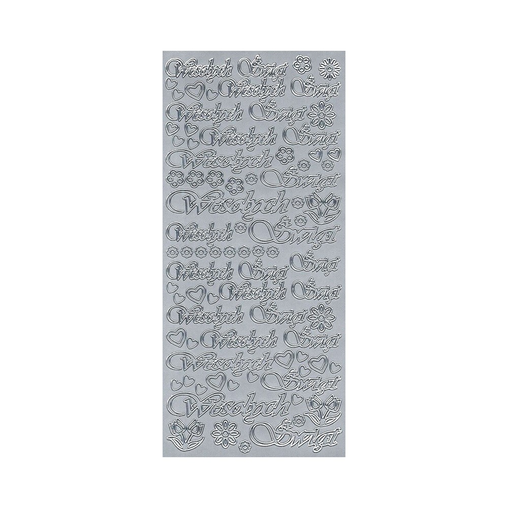 Stickers - Wesołych Świąt 411 Silver