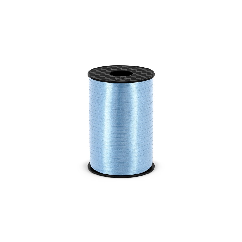 Wstążka plastikowa do balonów - błękitna, 5 mm x 225 m