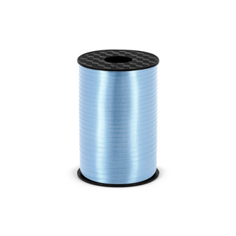 Wstążka plastikowa do balonów - błękitna, 5 mm x 225 m