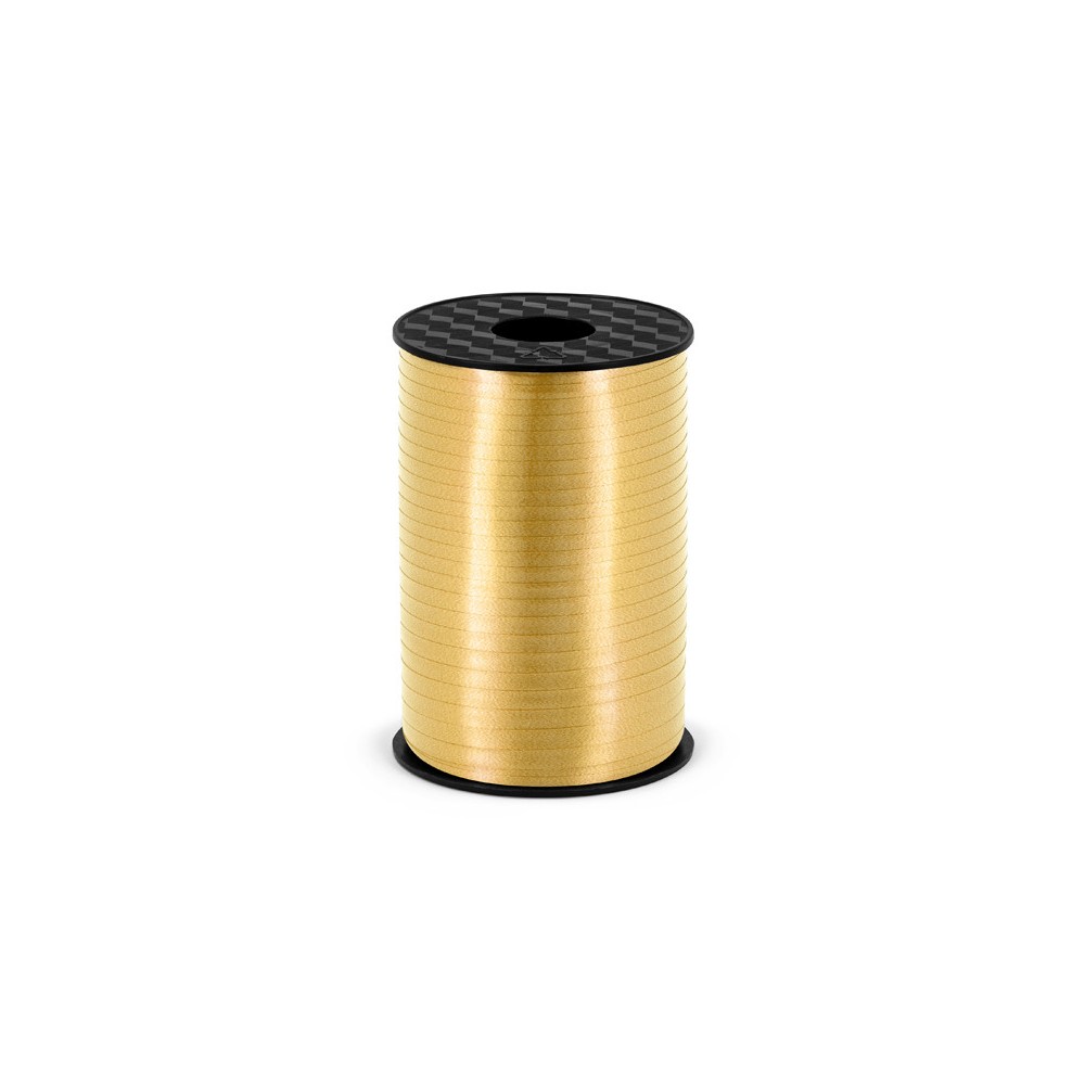 Wstążka plastikowa do balonów - złota, 5 mm x 225 m