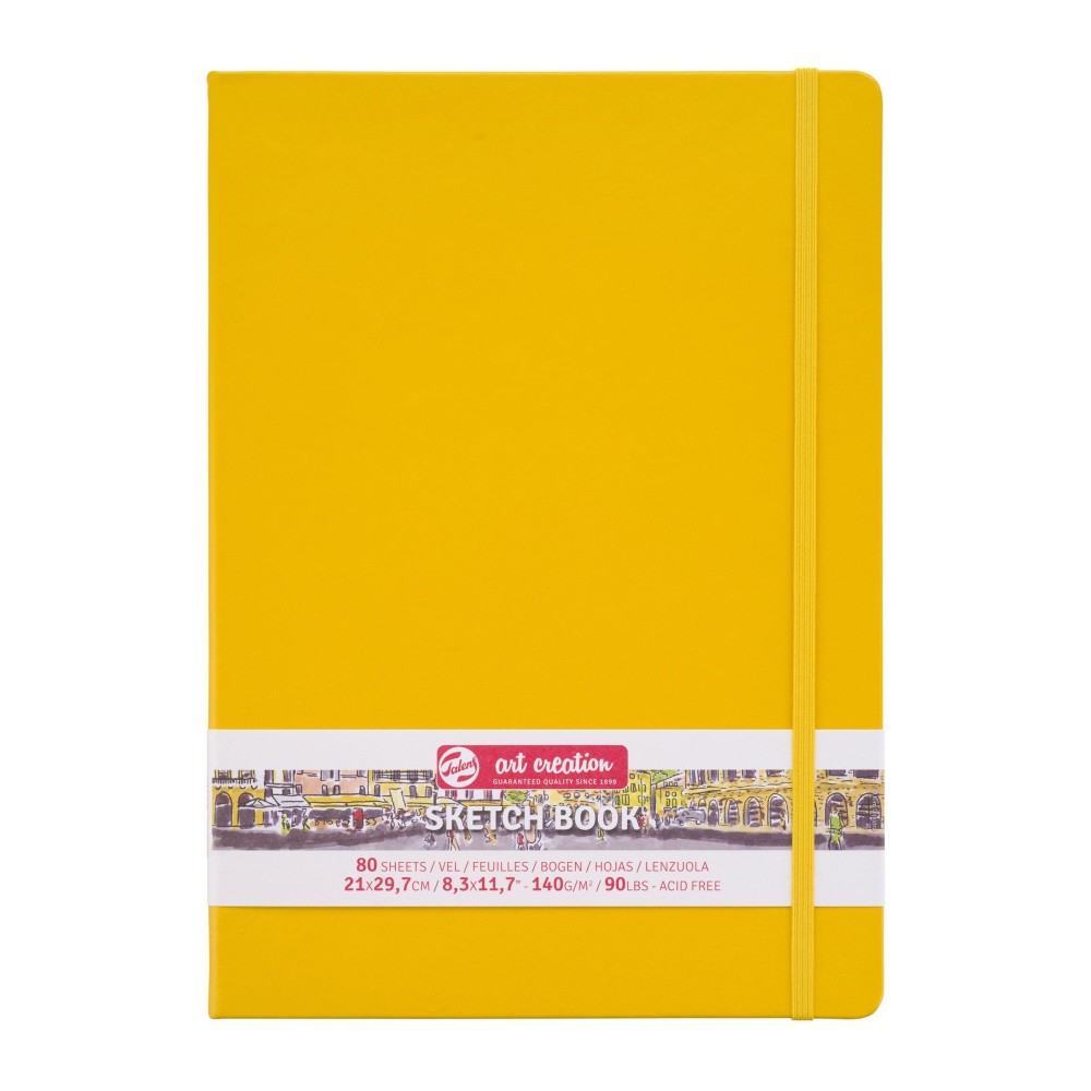 Sketch Book 21 x 30 cm - Talens Art Creation - Golden Yellow, 140g, 80 sheets