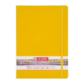 Sketch Book 21 x 30 cm - Talens Art Creation - Golden Yellow, 140g, 80 sheets